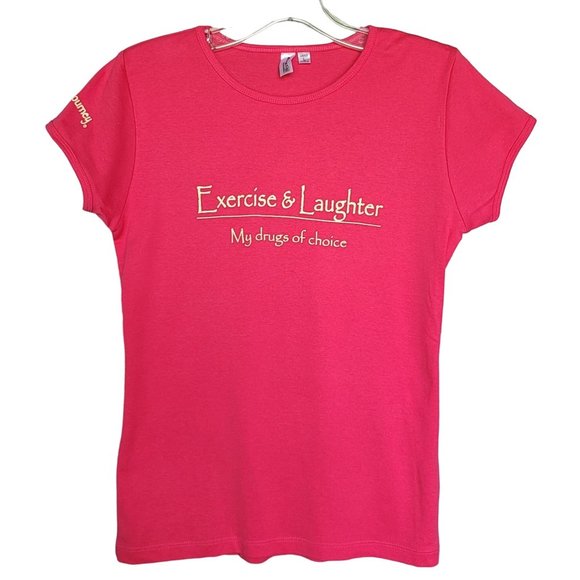 District Tops - District Threads 100% Cotton Pink T-Shirt. Size L